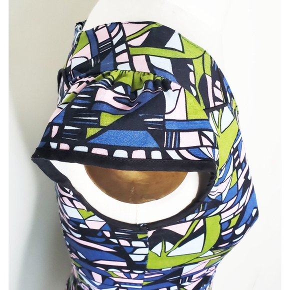 NOOWORKS Womens Skyway Print Cotton Stretch Dress M - Picture 8 of 13